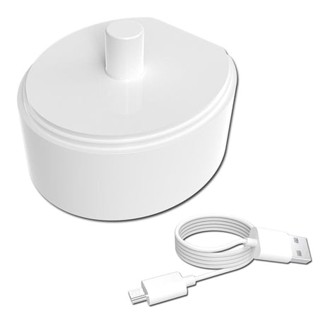 Portable USB Plug Accessories Rechargeable Charging Cradle Electric Toothbrush Charging Base Toothbrush Charger WHITE