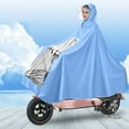 thumbnail image 2 of Poncho de Pluie Unisexe pour Moto, Cape de Pluie Électrique pour Moto, Cape de Pluie Imperméable, Lavable, Réutilisable, Imperméable pour Scooter de Mobilité, 2 of 8