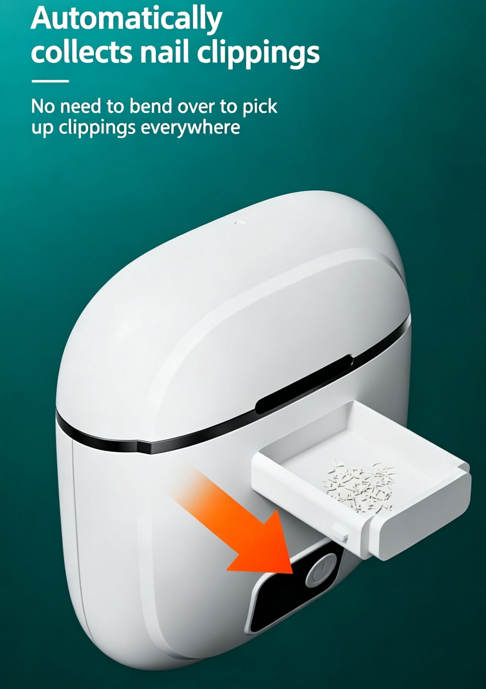 Electric Nail Clipper Automatic 360° Rotating Safe Trimmer for Kids Adults Seniors