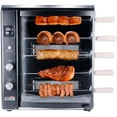 thumbnail image 6 of Brazilian Flame Brazilian Gas Rotisserie Grill with 5 Skewers in Black, 6 of 17