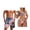 American Flag, variant on Turtles Matching Swimsuits for Couples Women 2 Piece Bikini Set Halter String Bathing Suits Cheeky Sexy Swimwear & Men's Swimming Shorts Lightweight Swim Trunks