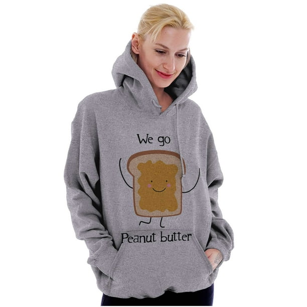 Kawaii Matching Couples Set PB and J Hoodie Sweatshirt Women Men Brisco Brands L Walmart Business Supplies