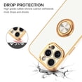 thumbnail image 4 of TELASO iPhone 16 Pro 6.3" MagSafe Compatible Striped Soft Shell Slim Cell Phone Case with 1 iPhone Case for iPhone 16 Pro 6.3", White, 4 of 9