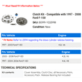 thumbnail image 2 of Clutch Kit - Compatible with 1997 - 2008 Ford F-150 1998 1999 2000 2001 2002 2003 2004 2005 2006 2007, 2 of 2