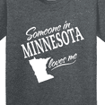 thumbnail image 4 of Inktastic Someone in Minnesota Loves Me Youth T-Shirt, 4 of 5