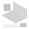 thumbnail image 2 of veasfak 8 Pcs Équerre d'Angle Décorative Robuste pour Armoire de Cuisine Placard Blanc, 2 of 9