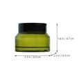 thumbnail image 2 of ULTNICE Green Glass Cream Jars with Shoulder Design for Storage Use 50g Bottled Container Set of 3, 2 of 8