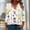 Yellow, variant on Drovellove Women's V Neck Printed T-Shirt 3/4 Length Sleeve Top – Casual Blouse for Daily Wear, Work, or Party