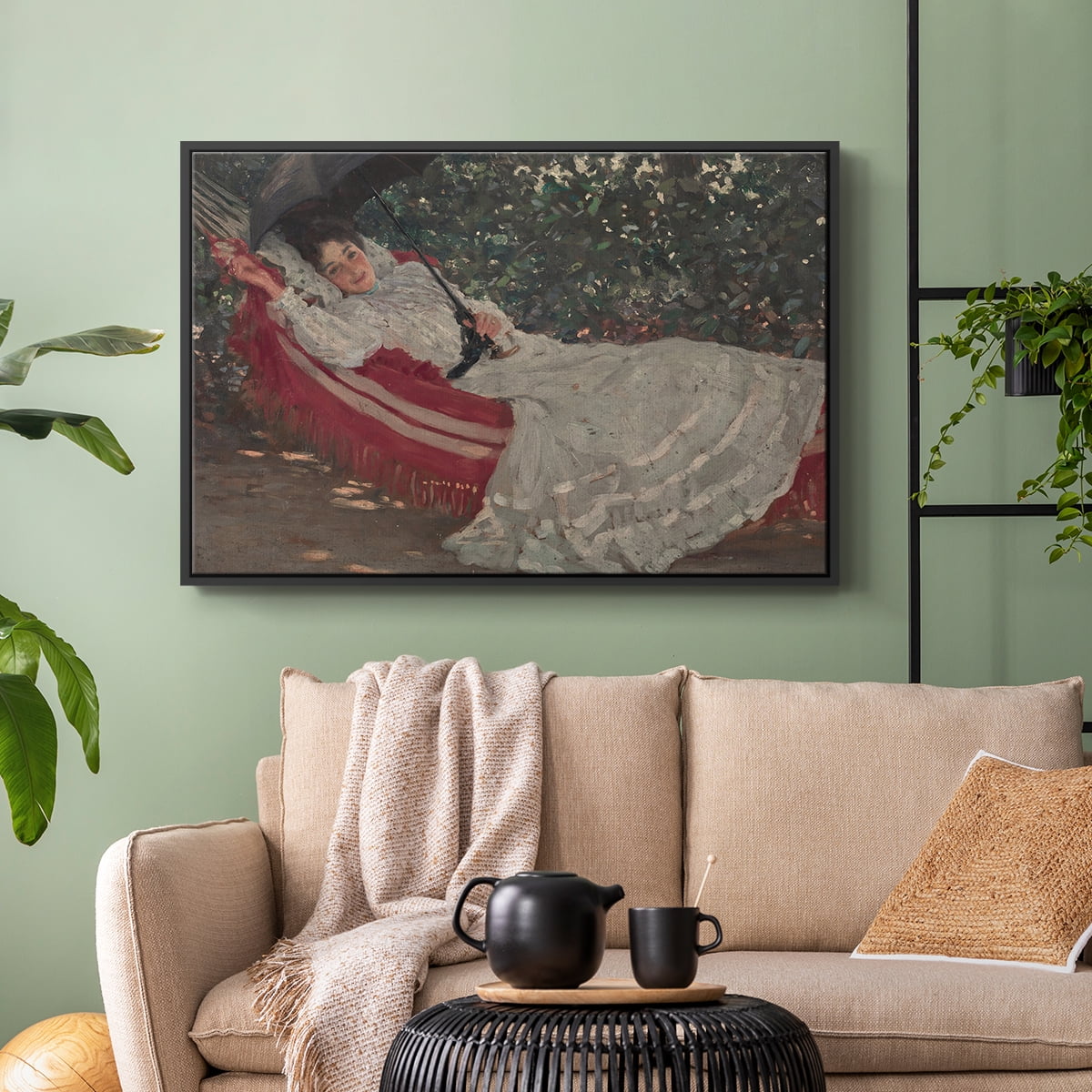 Vintage Botanical Print-XCVIII By Wexford Home Framed in Black Wood Gallery Wrapped Canvas 17 in. x 25 in.