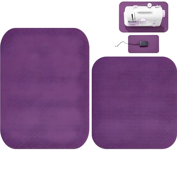 Sewing Machine Muffling Mat (2 Pcs) Pedal Sewing Mat Reduce Vibrations Noise No Slip Machine Accessories for Quilting(15" X 20" and 9" X 14")