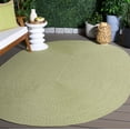 thumbnail image 3 of SAFAVIEH Braided Denica Distressed Machine Washable Reversible Area Rug, Sage, 5' x 8' Oval, 3 of 19