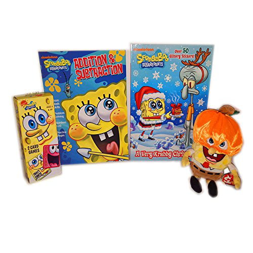  SpongeBob SquarePants Coloring and Activity Book Set with  Stickers (2 Books and Play Pack) : Toys & Games