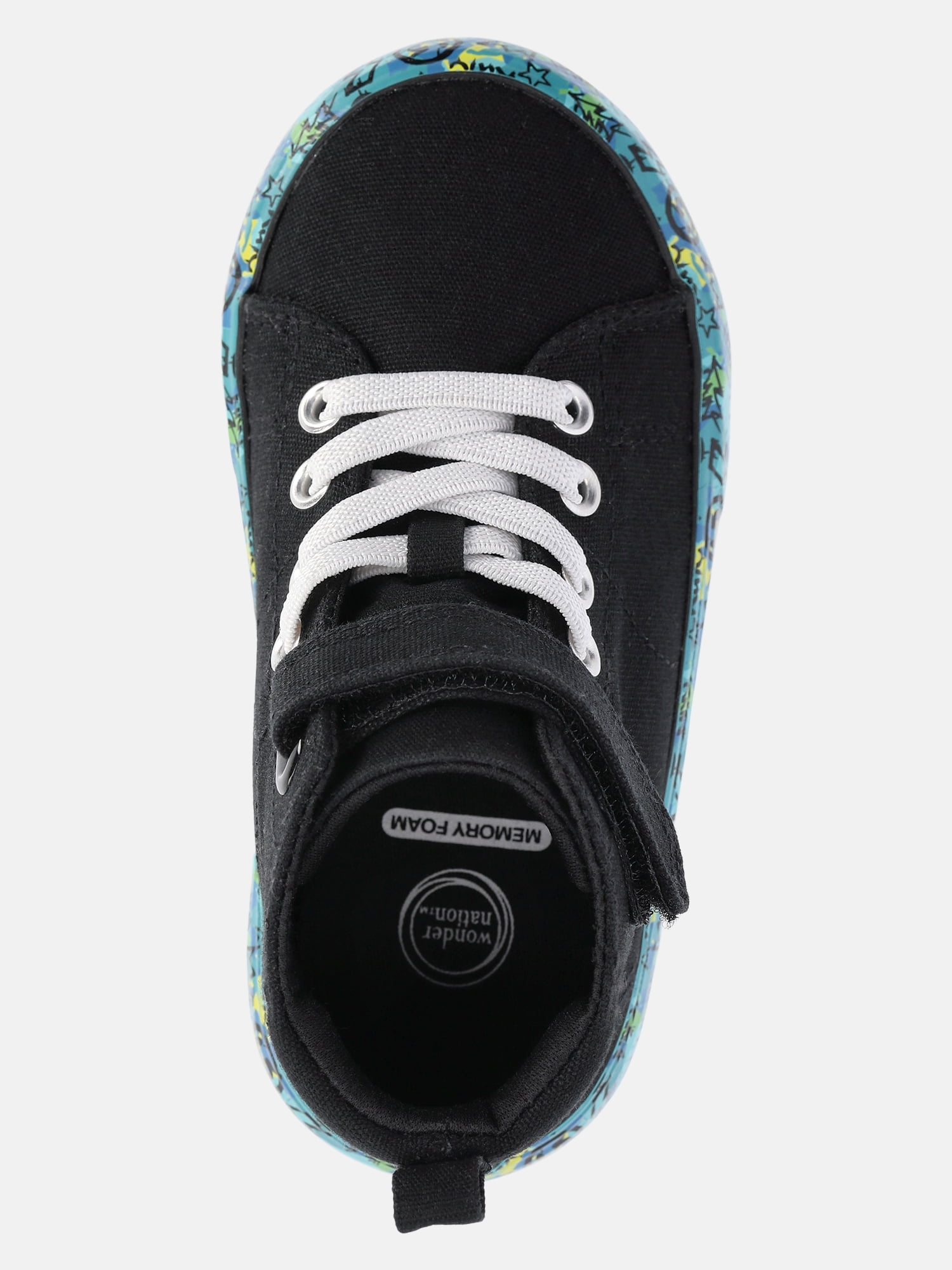 Wonder Nation Toddler Boys Casual High Top Sneakers