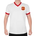 thumbnail image 5 of Fan Originals Mens United Wembley 1957 Crest V Neck T-Shirt, 5 of 5
