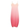 thumbnail image 3 of Puntoco Vestidos Mujer Verano Mujer Suelto Bolsillo Cuello En V Impresión Degradado Sin Mangas Suelto Casual Sling Vestido Largo, 3 of 4