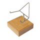 thumbnail image 3 of Caballete de exhibición con brazo de metal, base de madera, pedestal, decoración del hogar, exhibición de rocas Estilo C, 3 of 9