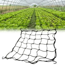 Plant Support Netting Trellis for Indoor Growing Tents - Polyethylene Elastic Mesh with Stainless Steel Hooks for Heavy-Duty Climbing Plants, Vertical Growth & High(Multicolor),Ccwuwei