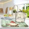 thumbnail image 6 of Christmas Gnome with Lantern Dish Drying Mat for Kitchen Counter Absorbent Microfiber Drying Pad, Large 18x24 in, Reversible Drainer Mats, 6 of 7