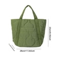 thumbnail image 3 of Bolso tipo cartera informal para mujer, de gran capacidad, acolchado, suave, para compras al aire libre, 3 of 6