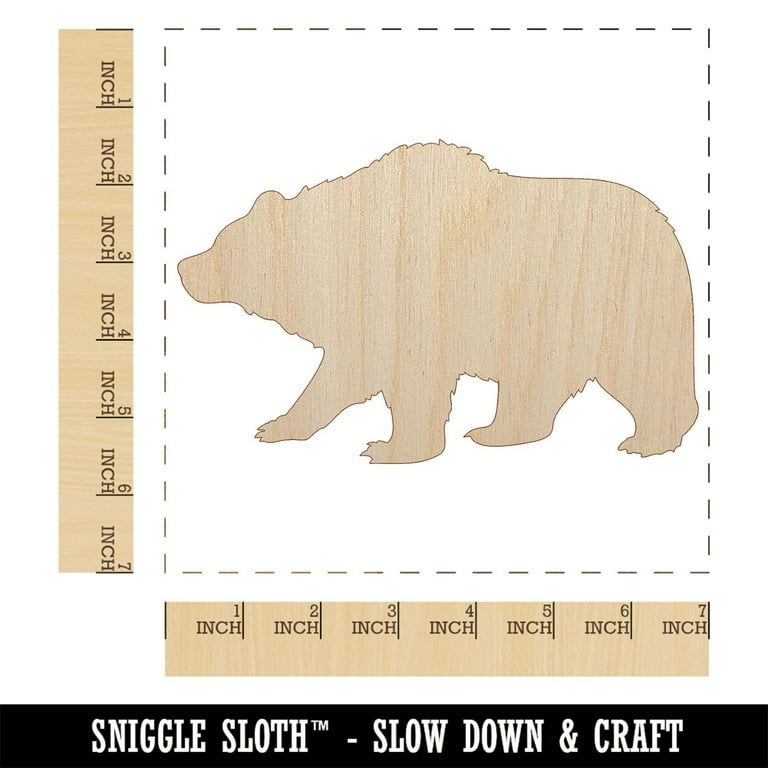 Pack of Bears - Laser Cut Out Unfinished Wood Craft Shapes PK2 Pack of Bears - Laser Cut Out Unfinished Wood Craft Shapes PK2