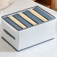 thumbnail image 1 of Organizer Set - 1 Extra High Compartments For T-Shirts  Sweaters & Underwear - Organization Boxes Made Of Fabric, 1 of 6