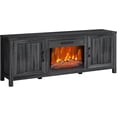 thumbnail image 2 of Accreate 67" Freestanding TV Stand with Fireplace Heater, 23" Electric Fireplace Insert, Black, 2 of 7