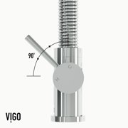 VIGO Edison Single Handle Pull-Down Sprayer Kitchen Faucet in Chrome