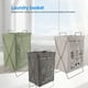 thumbnail image 5 of Cesta De Lavandería Plegable De Gran Capacidad, Cesta Multifuncional Impermeable Con Marco En X Con Bolsa, Hecha De Lino De Algodón, Hierro, 5 of 7