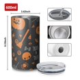 thumbnail image 4 of 20oz Coffee Tumblers Trick or Treat Halloween Pattern Stainless Steel Vacuum Insulated Travel Tumbler Coffee Cups Mug with Lid and Straw with Cleaning Brush for Cold & Hot Drinks, 4 of 5
