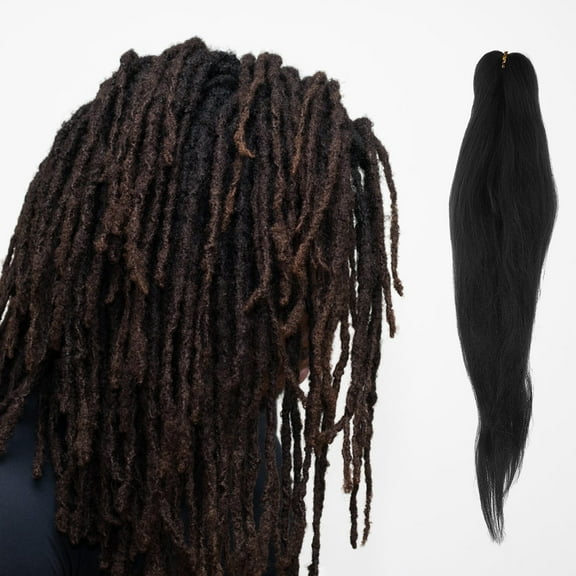 WHAMVOX  Dreadlocks Wig Colorful Styling Extensions Women's Miss Black