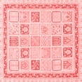 thumbnail image 1 of Ahgly Company Indoor Square Abstract Red Modern Area Rugs, 8' Square, 1 of 4