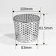 thumbnail image 1 of Filtro Cónico de Acero Inoxidable 304 para Tuberías de Pvc, Alcantarillado, Inserción Recta, para Techo, Piso y Laterales | Protección Contra Ratones | Fácil Instalación | 1 Unidad, 1 of 7