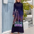 thumbnail image 4 of Miami Vice Neon Long Dress Dress women Womens dresses Evening gown summer dress korean women, 4 of 5