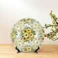 thumbnail image 6 of Kdxio Daisies And Wildflowers Bone China Decorative Plate Ceramic Decorative Plate for Home Office Wall Stand Decorative Plates for Home Bedroom-10in, 6 of 6