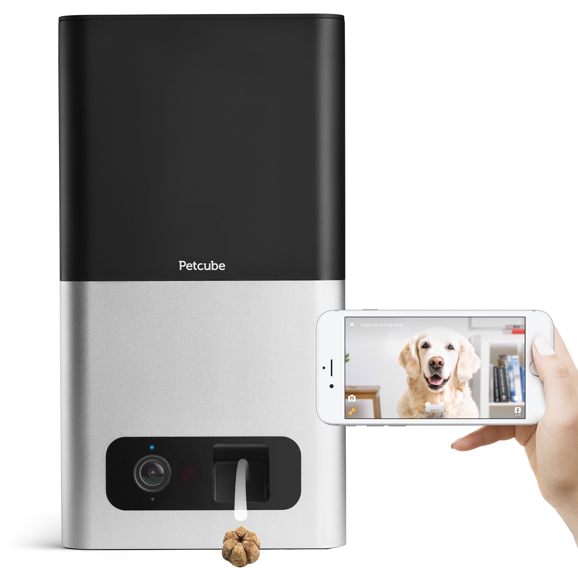 camera and treat dispenser for dogs