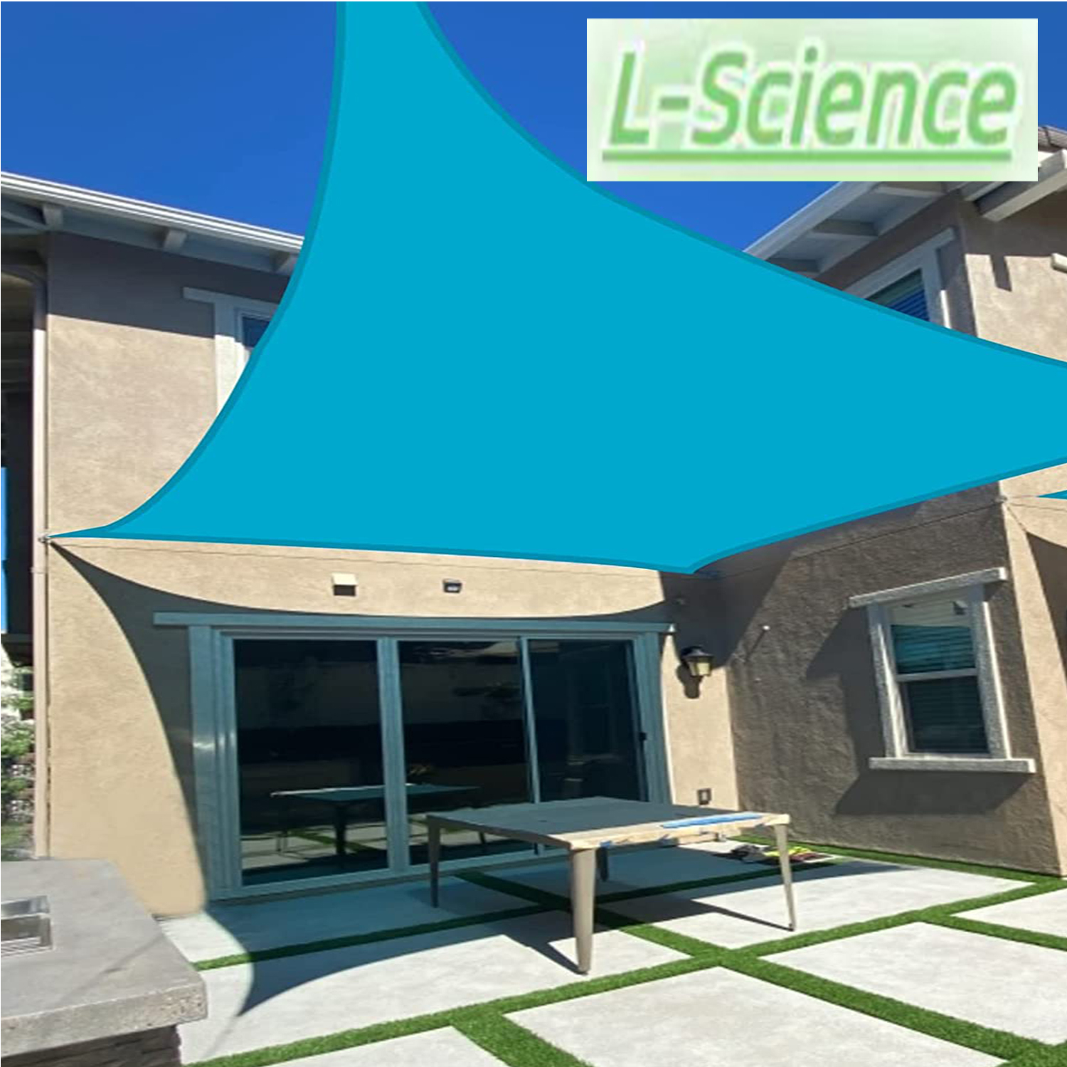 Sun Shade Sail Rectangle UV Block Sail Shade Canopy for Patio Backyard