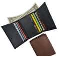 thumbnail image 2 of Trifold Mens Leather Wallet W/2 Outside ID Windows 3655, 2 of 27