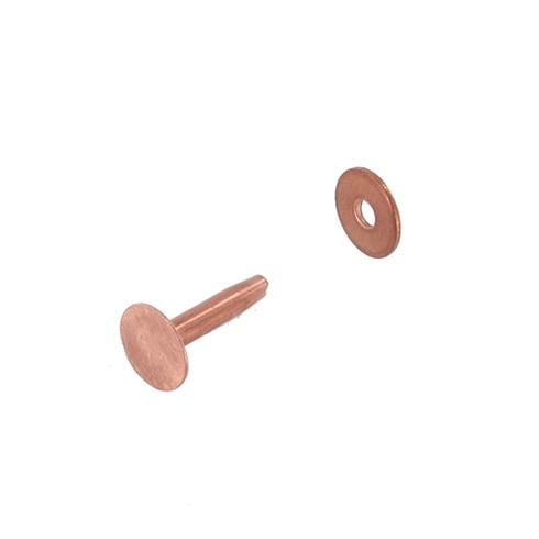 CRB14 #14 Copper Rivets w/ Burrs, Solid Copper (1lb. bag)