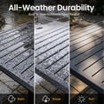 thumbnail image 7 of Crestlive Products 82" Outdoor Aluminum Patio Dining Table for 6-8 People with Umbrella Hole, Weather Resistant Outdoor Dining Table for Backyard, Patio, Garden, Black, 7 of 7