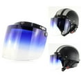 thumbnail image 6 of PHONIUSER 3-Snap Flip Up Down Motorcycle Visor Shield Lens for Open Face Motorcross Helmet, 6 of 13