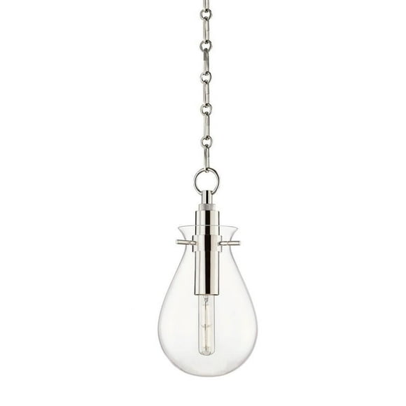 Hudson Valley Lighting Valley BKO101-PN Restoration LED Pendant from Ivy Collection in Chrome Finish Polished Nickel Small