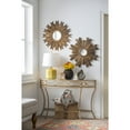 thumbnail image 6 of Creative Co-Op Round Reclaimed Wood Sunburst Wall Mirror, Gold, 6 of 12