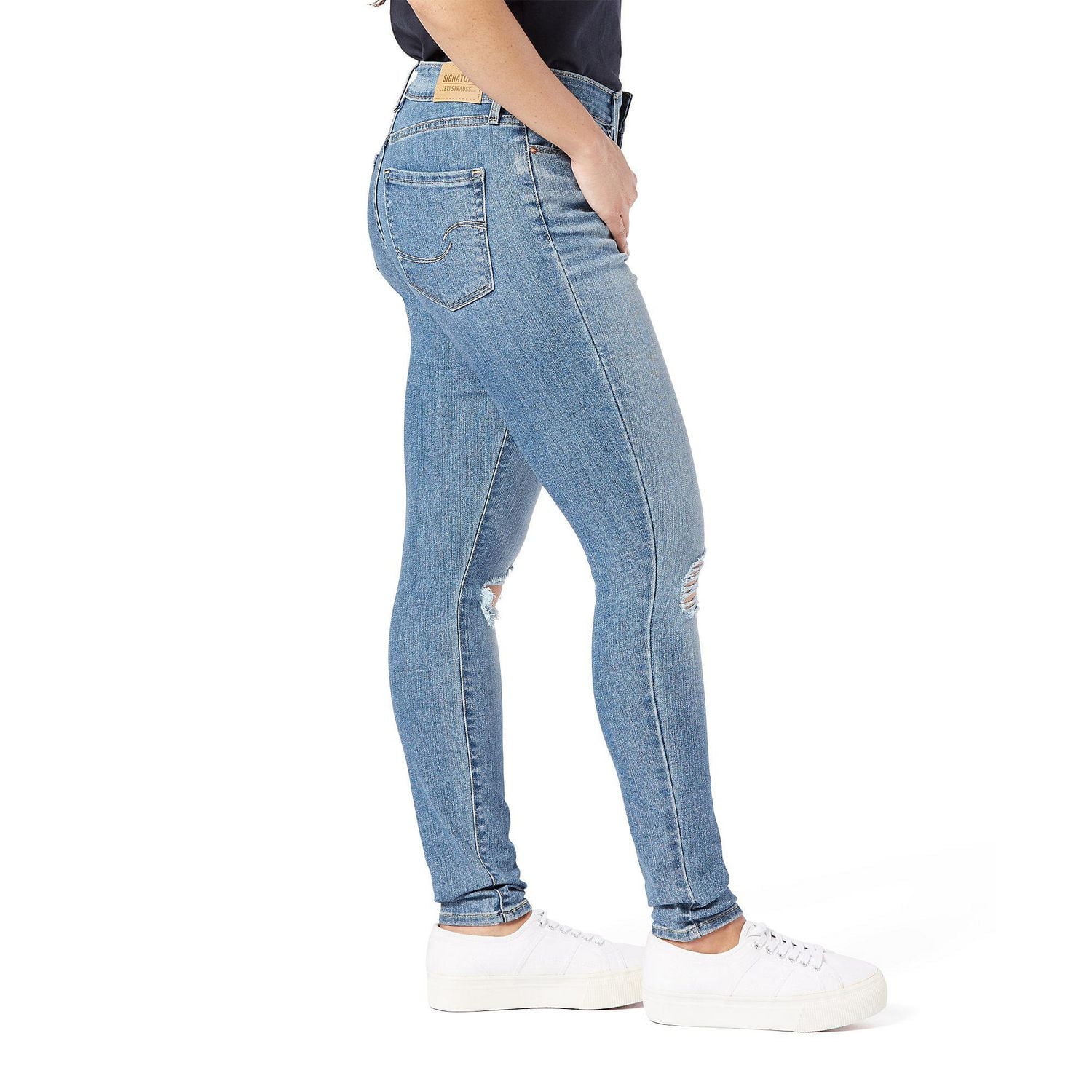 Levi Strauss Signature.MC Jean filiforme taille haute pour femme