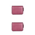thumbnail image 2 of QualitChoice 1/2/3/5 Coin Purse Short Money Bag Change Mini Wallet for Zipper Rfid Blocking Card Holder Cowhide Big CapacityWomen Business Pouch Purple 2PCS, 2 of 6