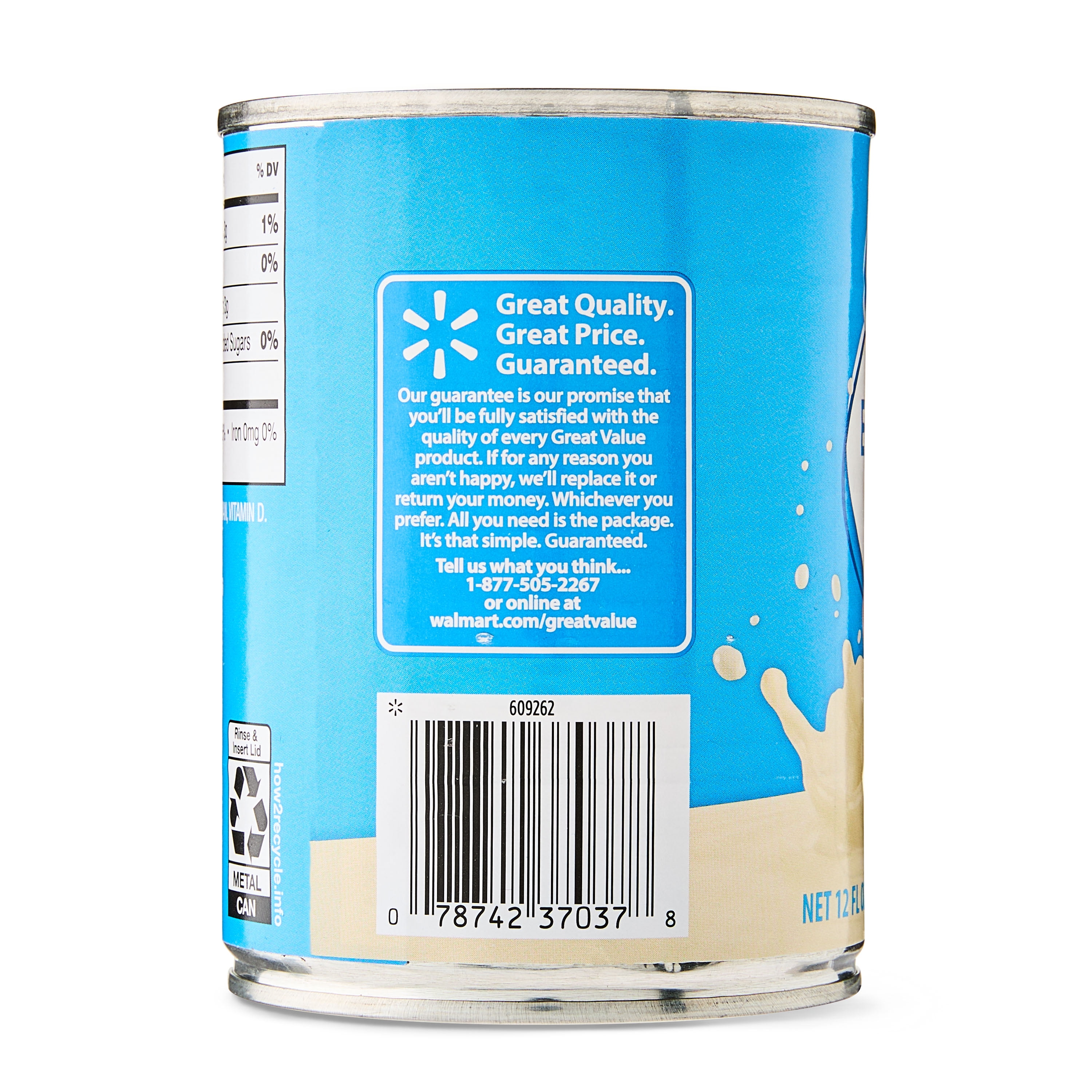 Great Value Leche Evaporada 12 fl oz Great Value Leche Evaporada 12 fl oz