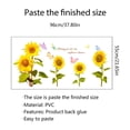 thumbnail image 3 of Etiqueta Engomada De La Pared Del Girasol Etiqueta De La Pared Del Girasol Autoadhesiva Decoración Etiqueta De La Pared Para El Dormitorio Sala De Estar Ventana De La Sala De Juegos Kearding HA018017-00, 3 of 6