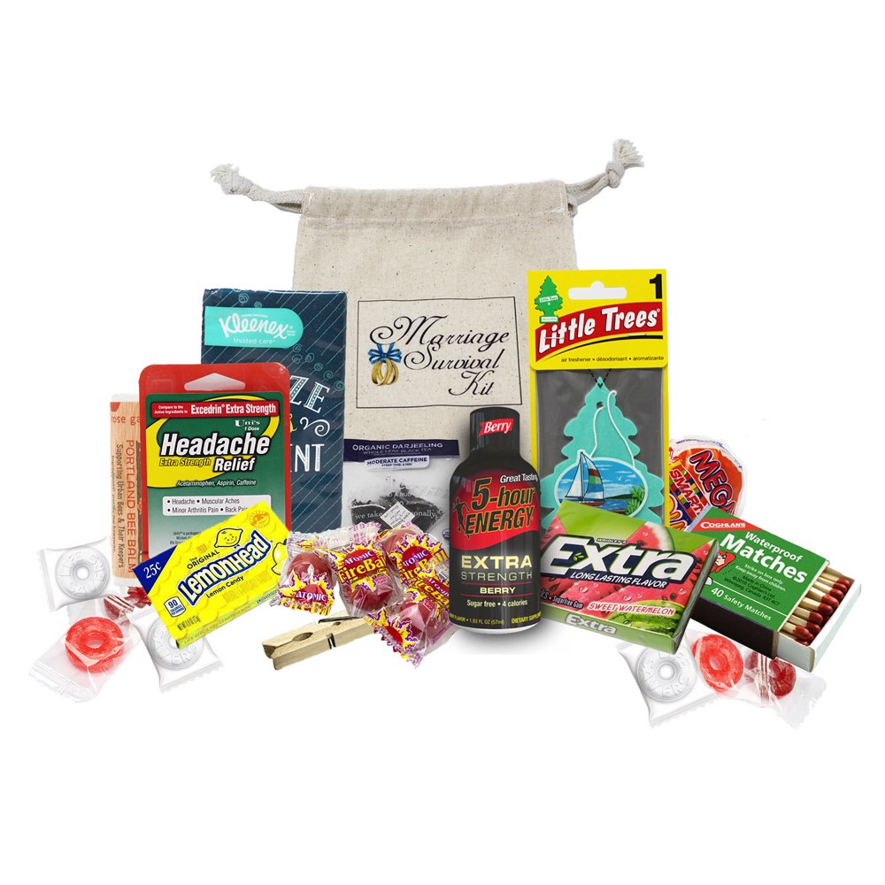 Wedding Gift for the Mr. and Mrs. Marriage/Honeymoon Survival Kit