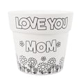thumbnail image 1 of Mother's day Do it Yourself Paint a Pot, White, Way To Celebrate, 3.2 x 4 Inch, 1 of 7