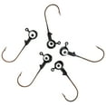 thumbnail image 7 of Eagle Claw Tin Ball Head Jig - Double eye - 5 pack - 1/16 oz - Black, 7 of 7