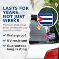 thumbnail image 4 of (2 Pack) Cuba World Flag Stickers - Cuban Pride - 5 Inches On Longest Side - Premium Vinyl - Choose from Over 200 Countries - for Cars, Trucks, Skateboards, Laptops - Made in USA - BMCS0854, 4 of 7